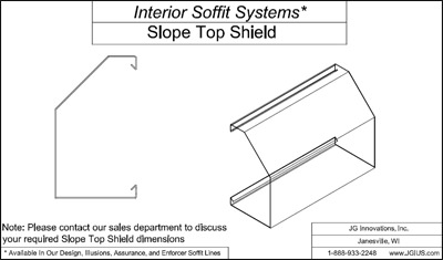 Interior Soffit Systems Slope Top Shield